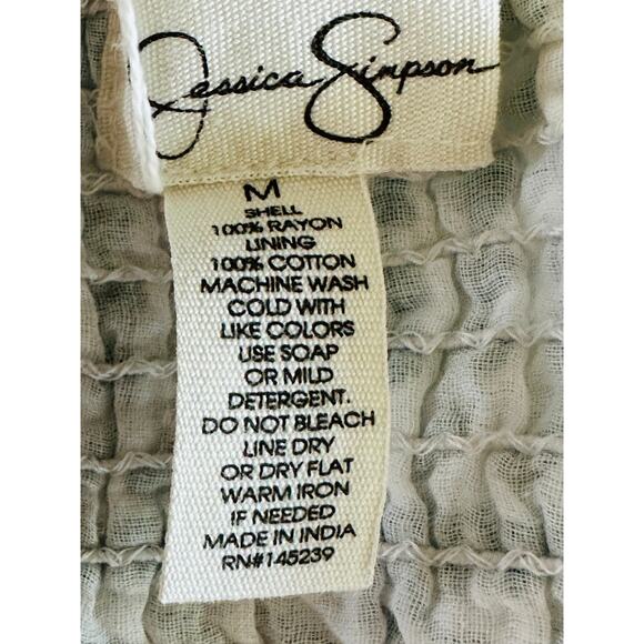 Women's Boho Eyelet Maxi Dress White/Green Ruffle bottom Sundress Bohemian Sz Sm - Picture 3 of 11